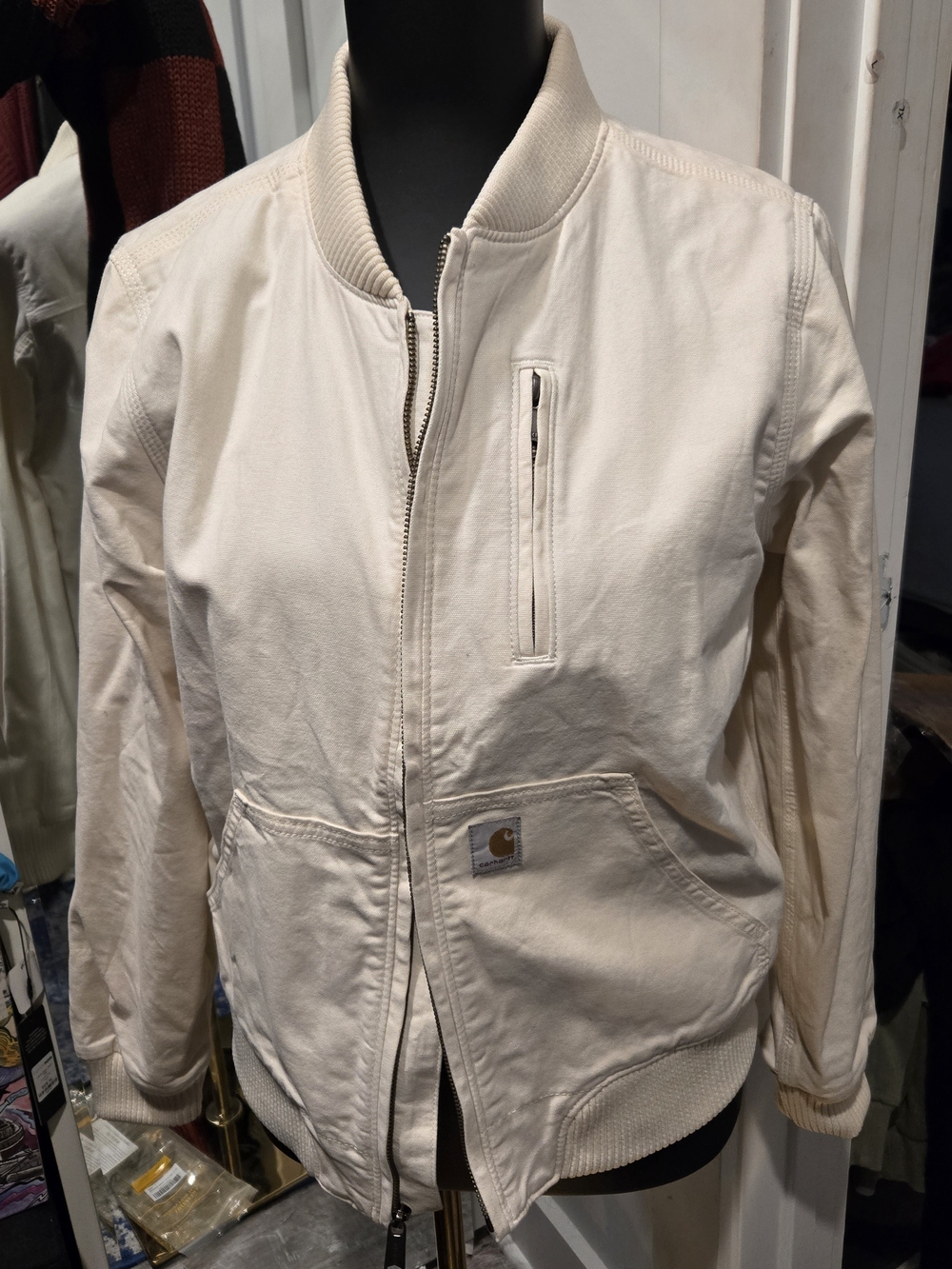 Carhartt Women's Cream Bomber Jacket
